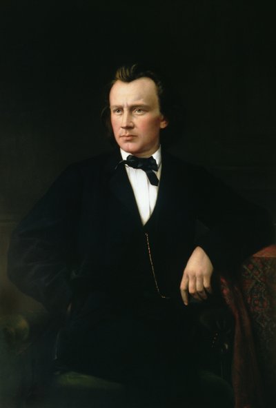 J. Brahms, c.1860 door Karl von Jagemann